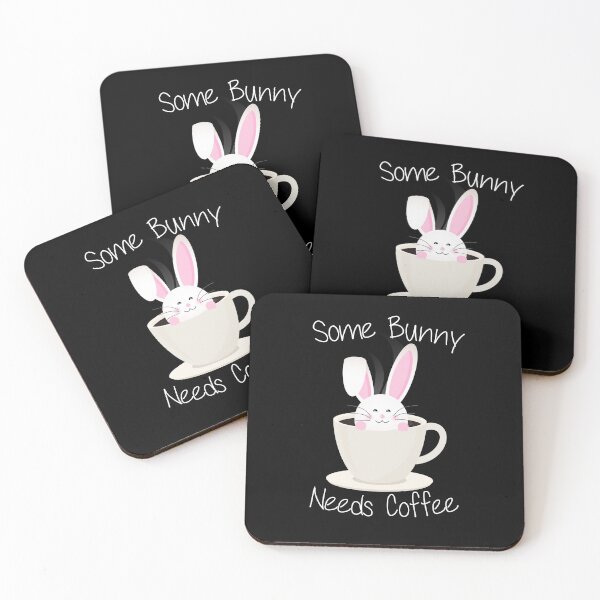 Item preview, Some Bunny Needs Coffee designed and sold by Shirt  Paradise Art ⭐⭐⭐⭐⭐.