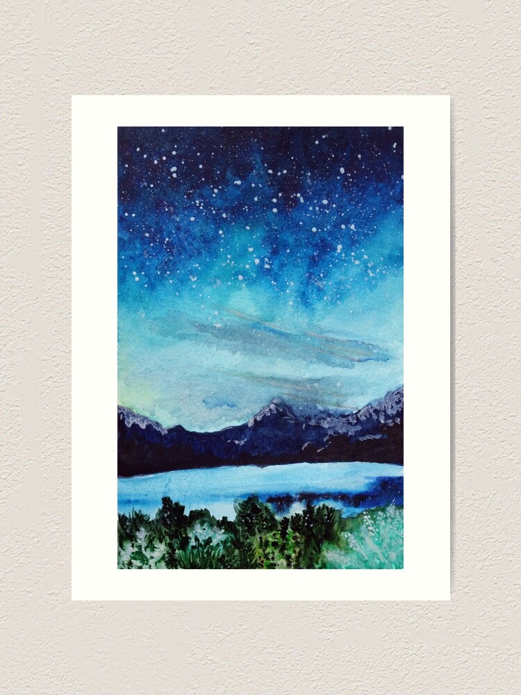 twilight sky painting