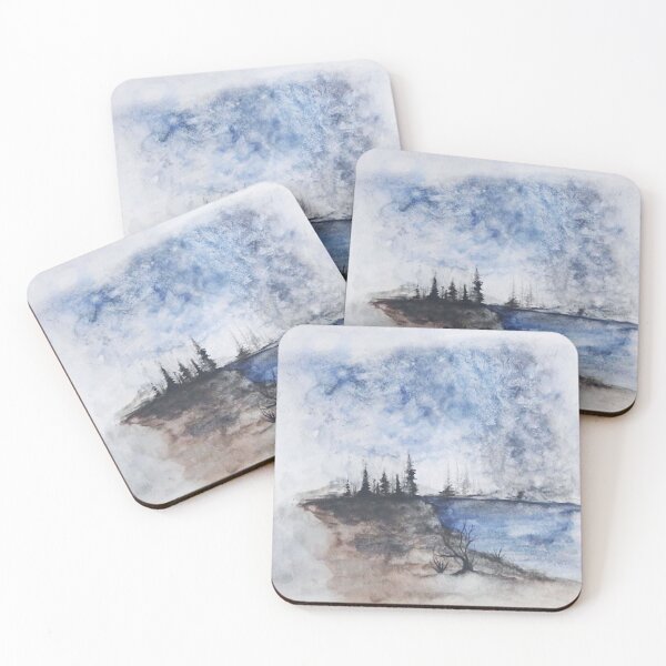Item preview, Sky Overcast watercolor painting designed and sold by TextureTones.