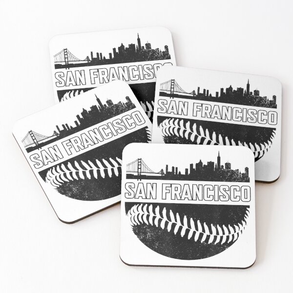 Item preview, Vintage San Francisco Baseball Skyline Distressed Giant Gift designed and sold by Soospal.