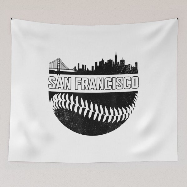 Item preview, Vintage San Francisco Baseball Skyline Distressed Giant Gift designed and sold by Soospal.