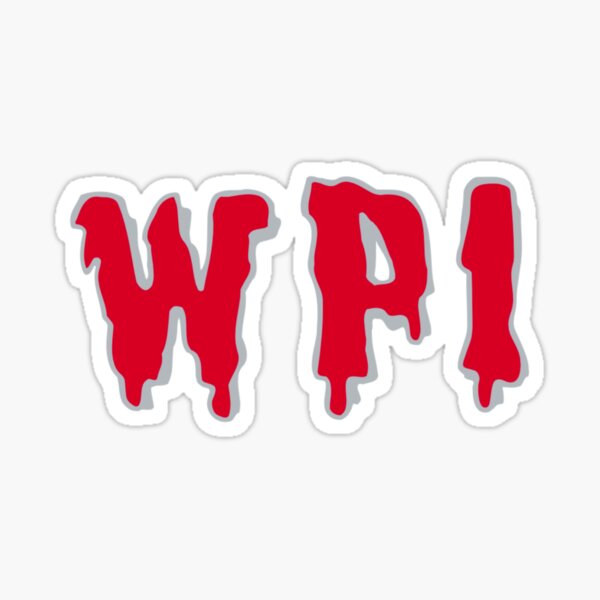Item preview, WPI Melted Lettering designed and sold by collegedeck.