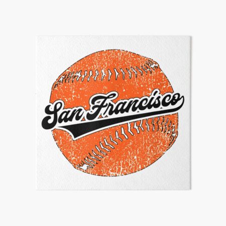 Vintage San Francisco Baseball Script SF Game Day Giant Gift | Art Board  Print