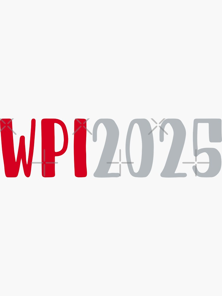 "WPI 2025" Sticker for Sale by collegedeck Redbubble