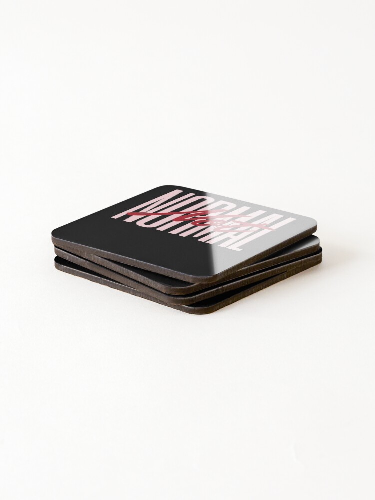 Thumbnail 4 of 5, Coasters (Set of 4), Not Normal Design designed and sold by Click-Like.