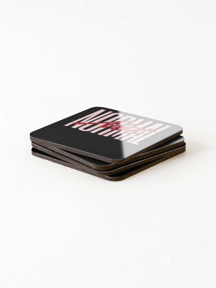 Thumbnail 4 of 5, Coasters (Set of 4), Not Normal Design designed and sold by Click-Like.
