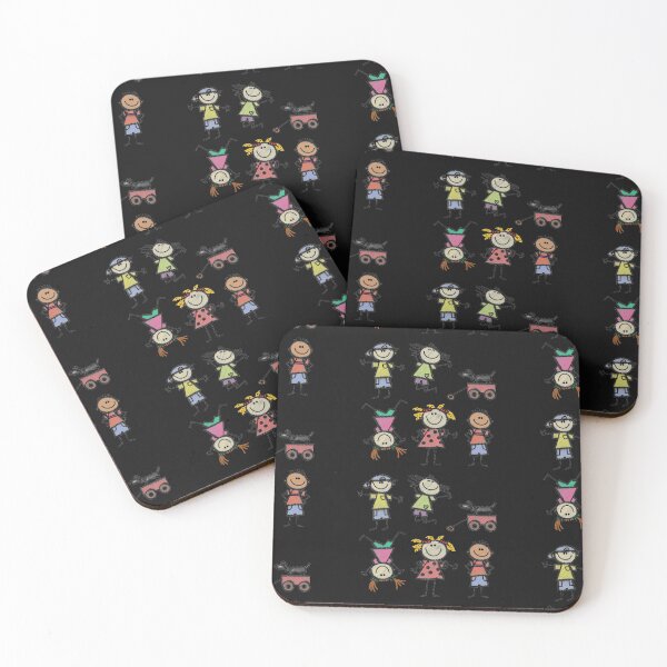Item preview,  Kids print, coloured kids playing 2 designed and sold by thekidsprint.