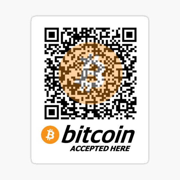 bitcoin qr code sticker