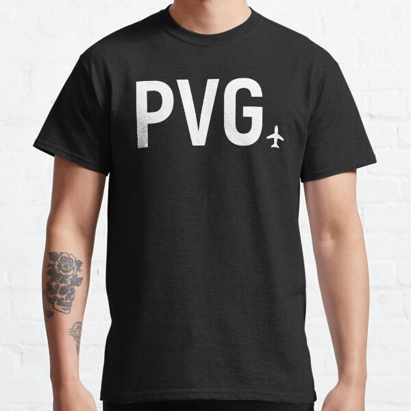Airport code - Shanghai (PVG) Classic T-Shirt