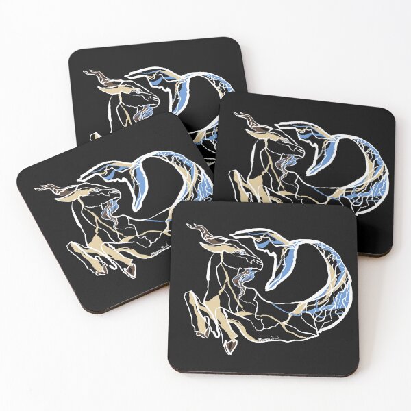 Item preview, Single Line - Capricorn (White) designed and sold by MaxencePierrard.