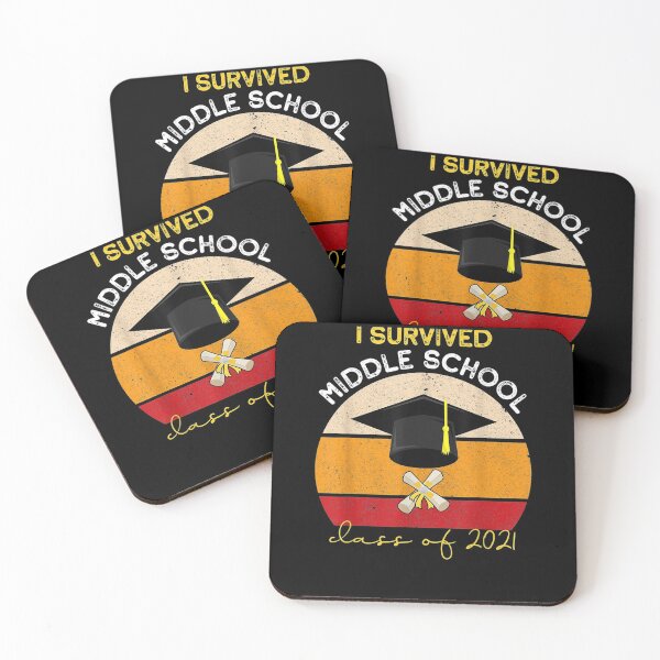 Item preview, Vintage I Survived Middle School Class Of 2021 Graduation Gift  designed and sold by rubysheila.