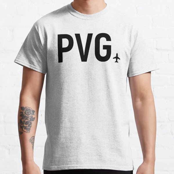 Airport code - Shanghai (PVG) Classic T-Shirt
