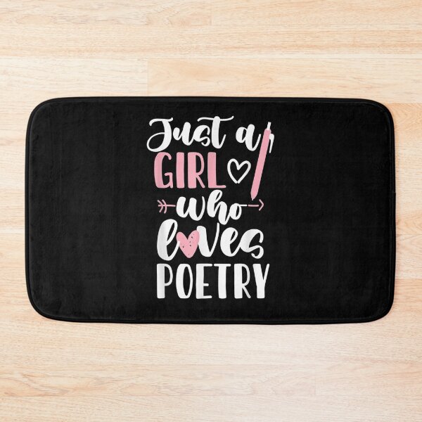 Artikelvorschau, Nur ein Mädchen, das Poesie Gedicht Design Geschenk liebt entworfen und verkauft von rubysheila.