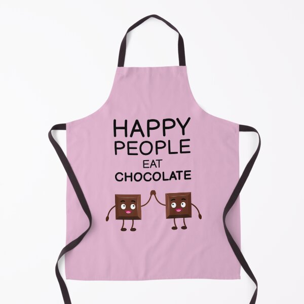 Item preview, Happy People Eat Chocolate Funny Quote designed and sold by dass-art.