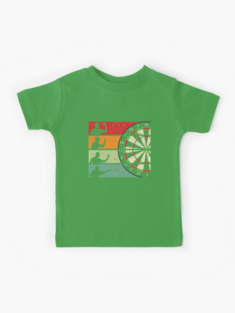 T-shirt enfant avec l'œuvre « Fléchettes fléchettes vintage fléchettes  cadeau joueur de fléchettes » de l'artiste Lenny Stahl