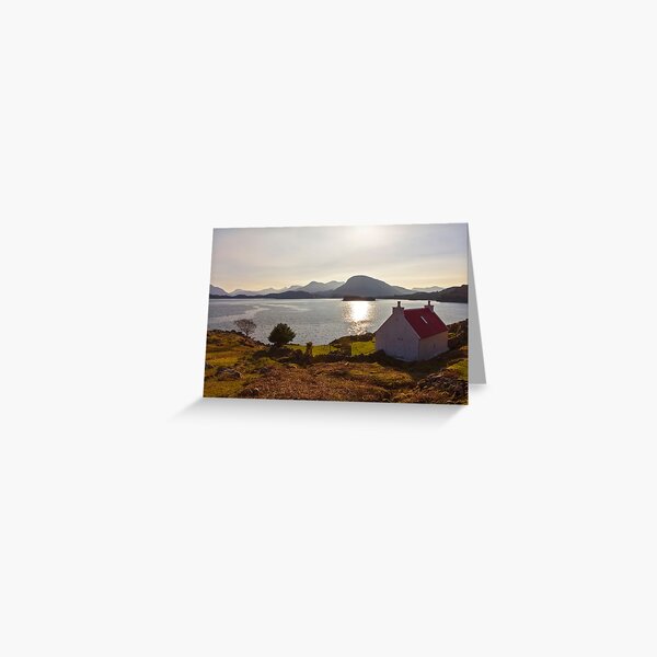 Red Roofed Cottage Applecross Greeting Card