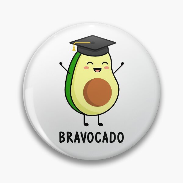 Item preview, Bravocado. Cute Avocado Celebrates Graduation designed and sold by TashaVector.