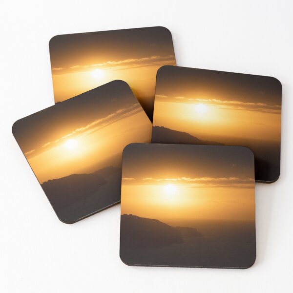 Item preview, Golden Sunset Over Akrotiri in Santorini, Greece designed and sold by JarbasVisuals.