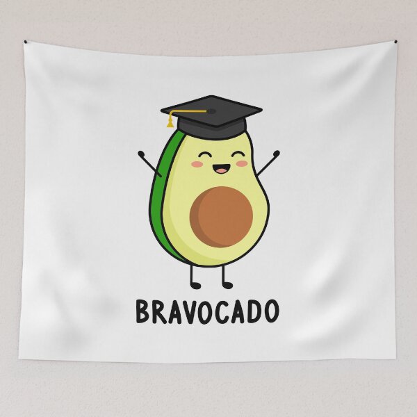 Item preview, Bravocado. Cute Avocado Celebrates Graduation designed and sold by TashaVector.