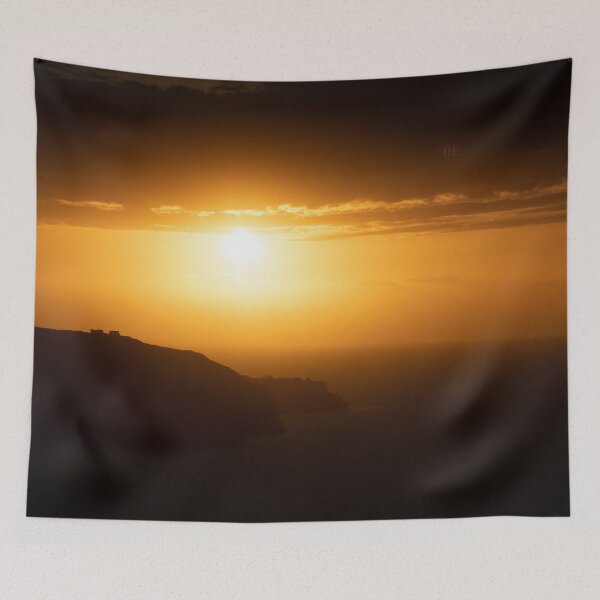 Item preview, Golden Sunset Over Akrotiri in Santorini, Greece designed and sold by JarbasVisuals.