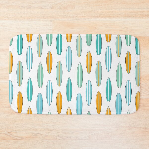 Item preview, Surf's Up - surfboard in teal and orange beach designed and sold by littlearrow.