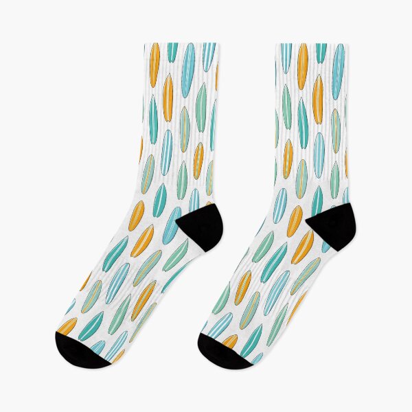 Item preview, Surf's Up - surfboard in teal and orange beach designed and sold by littlearrow.