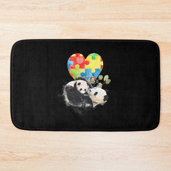 Item preview, Autism Awareness Mommy Panda Bear With Baby Puzzle Heart designed and sold by JacquelineEl.