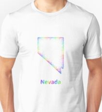Rainbow Nevada map Unisex T-Shirt