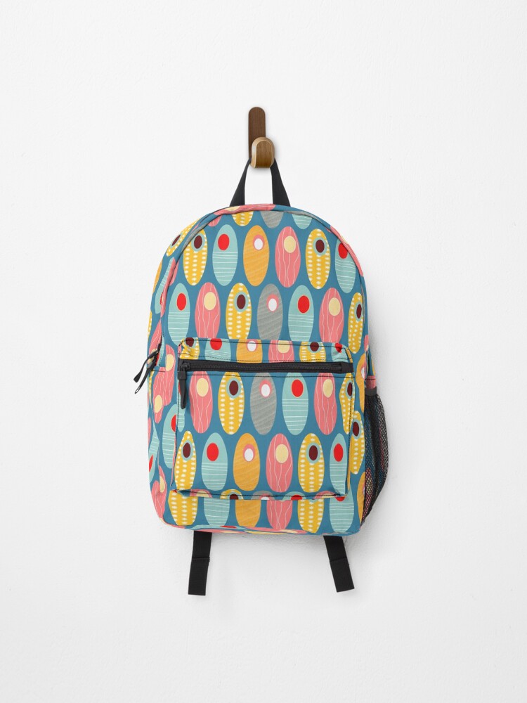 Thumbnail 1 of 3, Backpack, Fun Boards Blue designed and sold by mirimo.