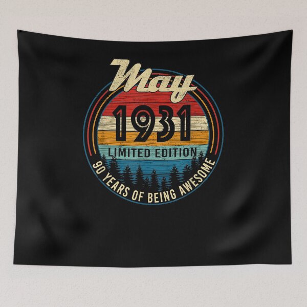 Item preview, Vintage May 1931 Retro 90th Birthday 90 Years Old Gift  designed and sold by rubysheila.