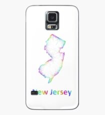 Rainbow New Jersey map Case/Skin for Samsung Galaxy