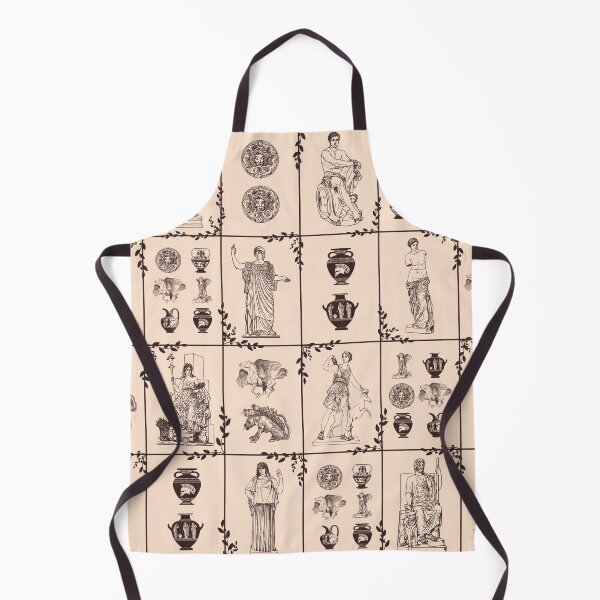 Item preview, Beige ancient Greek Olympian gods mythological figures pattern designed and sold by CynthiaGraphics.
