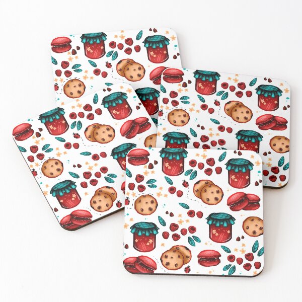 Item preview, Adorable rasberry themed pattern designed and sold by HibiscusHeron.