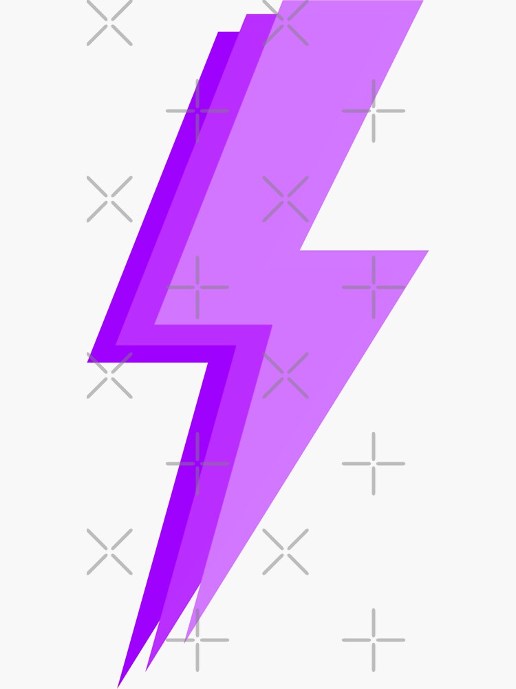 layered-trendy-bright-purple-and-light-purple-lightning-bolt-sticker