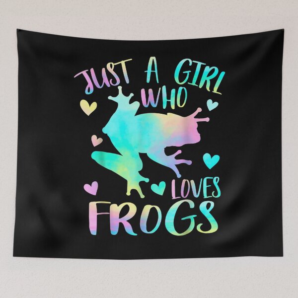 Item preview, Just A Girl Who Loves Frogs Cute Frog Lover N Gift  designed and sold by lindafrances.