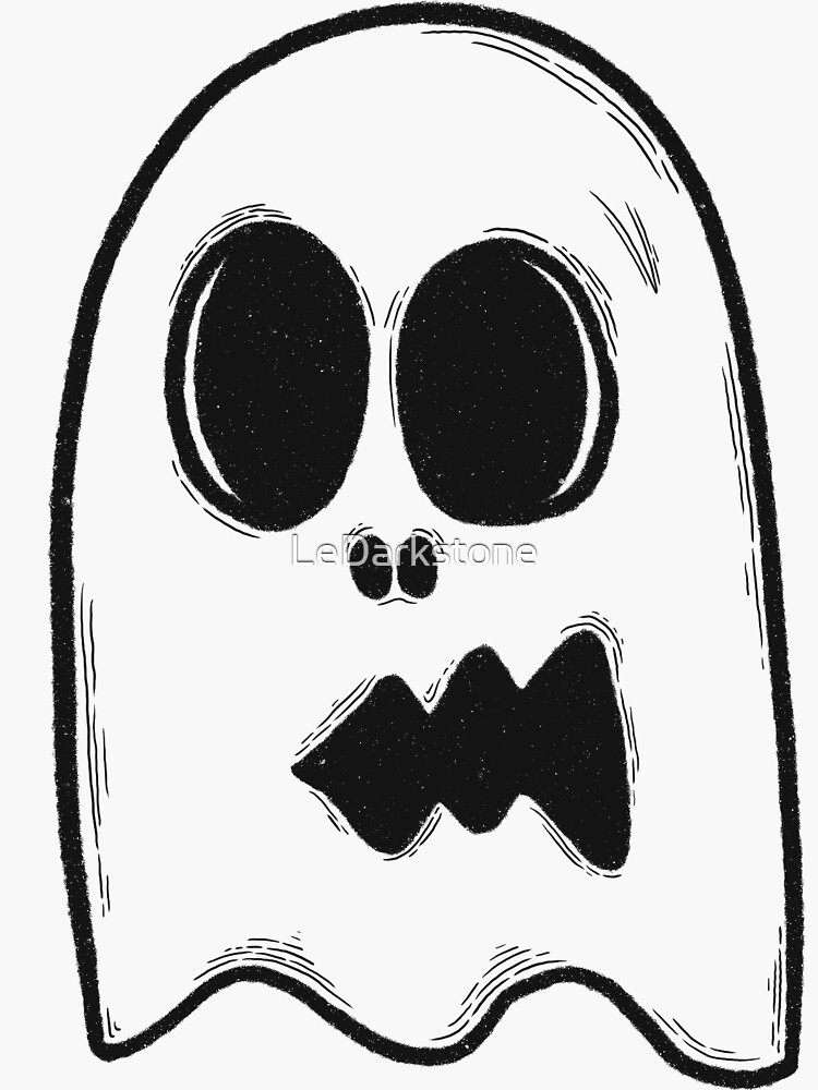 Thumbnail 3 of 3, Sticker, Ghost designed and sold by LeDarkstone.