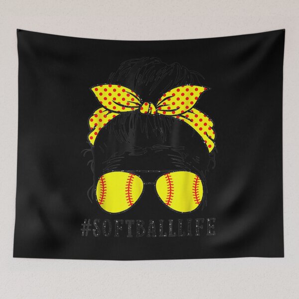 Item preview, Woman Mom Lifes Softball Baseball Gift  designed and sold by rubysheila.