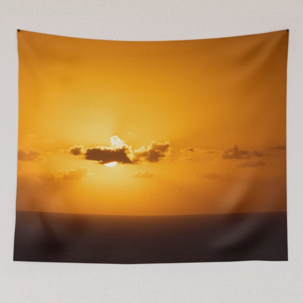 Item preview, Sun Blinded by Clouds during Golden Sunset in Santorini, Greece designed and sold by JarbasVisuals.