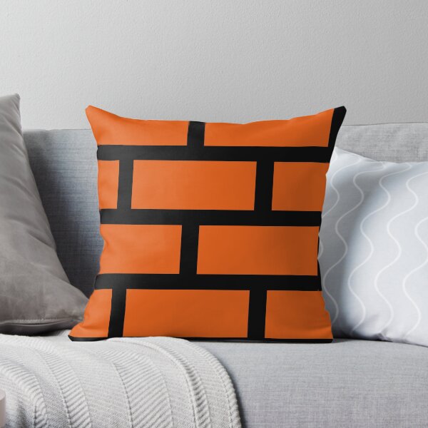 Brick Smash Throw Pillow