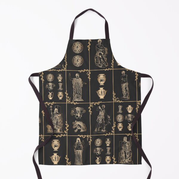 Item preview, Gold ancient Greek Olympian gods mythological figures pattern designed and sold by CynthiaGraphics.