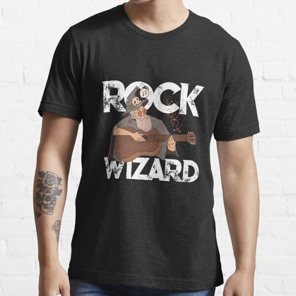 Rock Wizard Guitar Wizard Vintage Rocker Guitar Player Gear Essential T-Shirt
