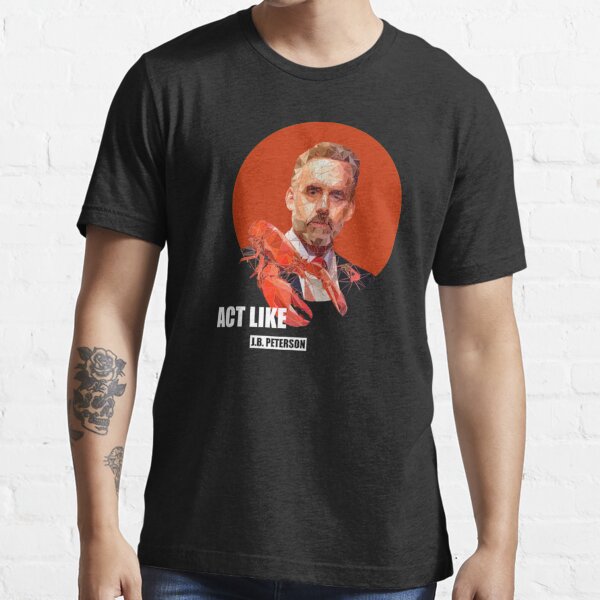 Jordan Peterson with Lobster Jordan Peterson Essential T-Shirt | Redbubble