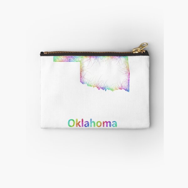 Item preview, Rainbow Oklahoma map designed and sold by davidzydd.