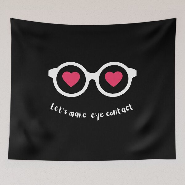 Item preview, let's make eye contact . Black designed and sold by Hab2.
