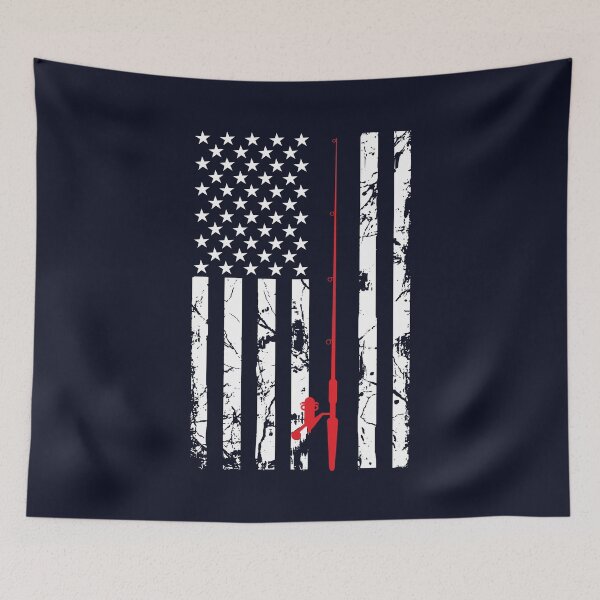 Item preview, Patriotic Fishing American USA Flag - Fishing Pole designed and sold by K-icon.