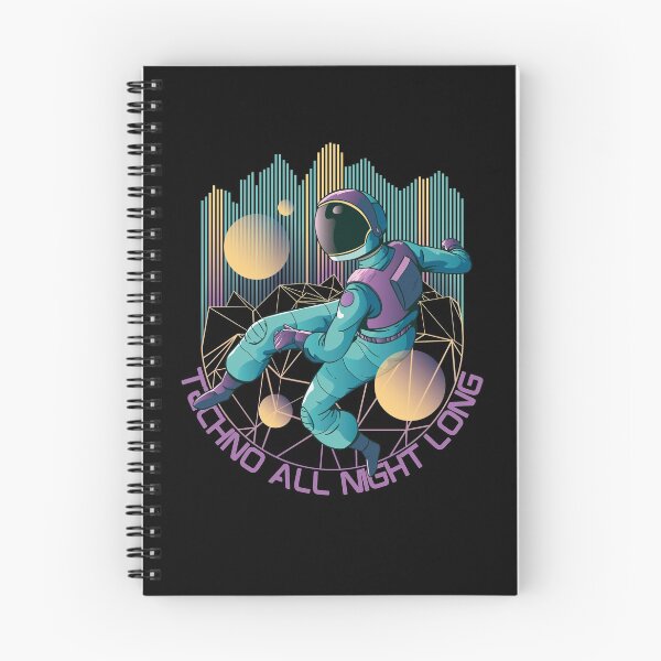 Item preview, Techno All Night Long EDM Music DJ Astronaut Techno Gear designed and sold by DynamicDesign.