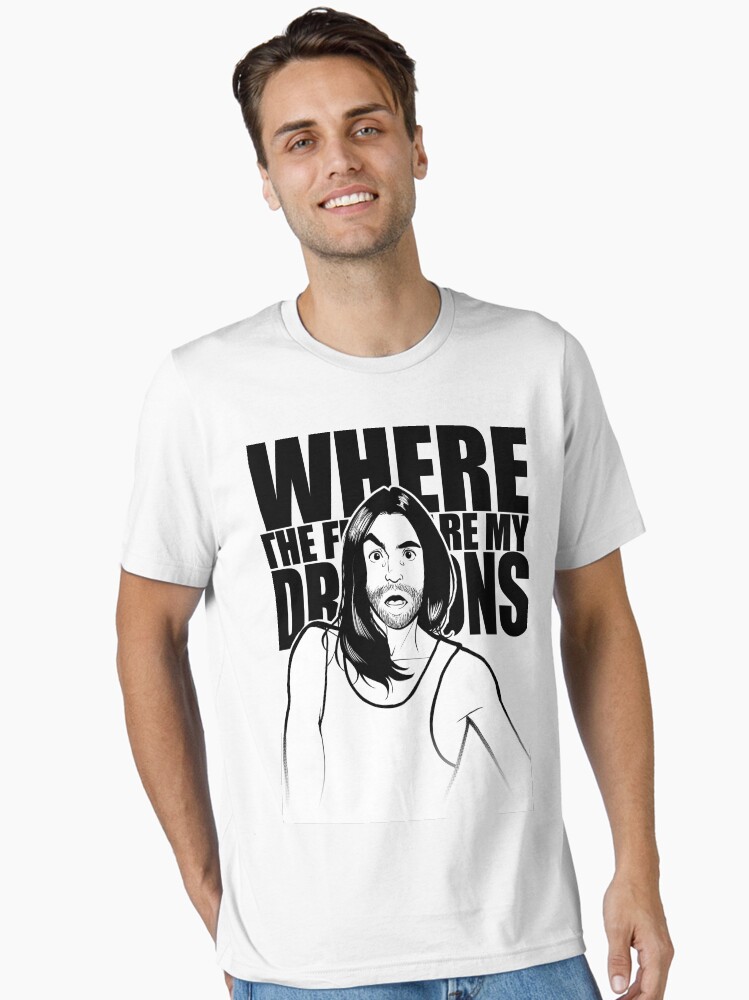 Thumbnail 1 of 7, Essential T-Shirt, Where are my dragons ? designed and sold by Fabrissou.