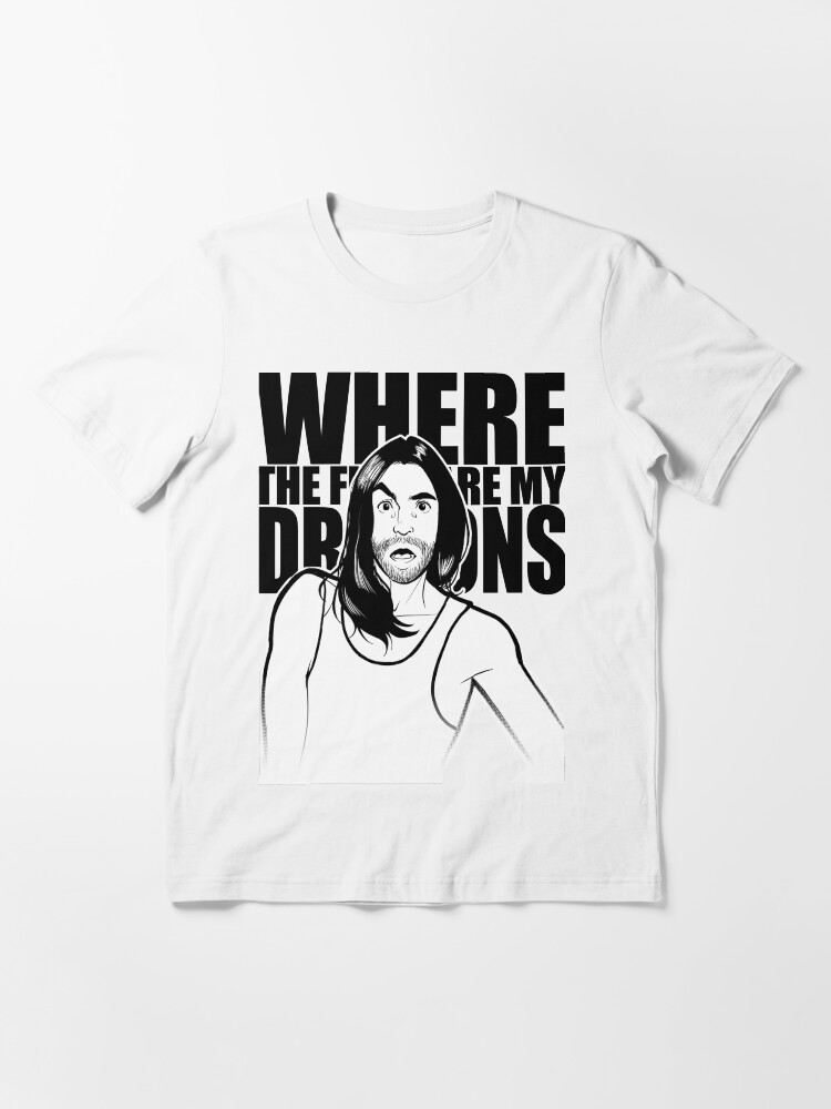 Thumbnail 3 of 7, Essential T-Shirt, Where are my dragons ? designed and sold by Fabrissou.