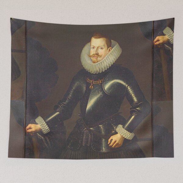 Item preview, Portrait of Andres López vintage art designed and sold by Vintage Designs +.