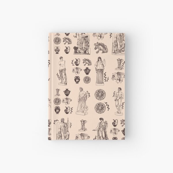 Item preview, Beige ancient Greek Olympian gods mythological figures pattern designed and sold by CynthiaGraphics.